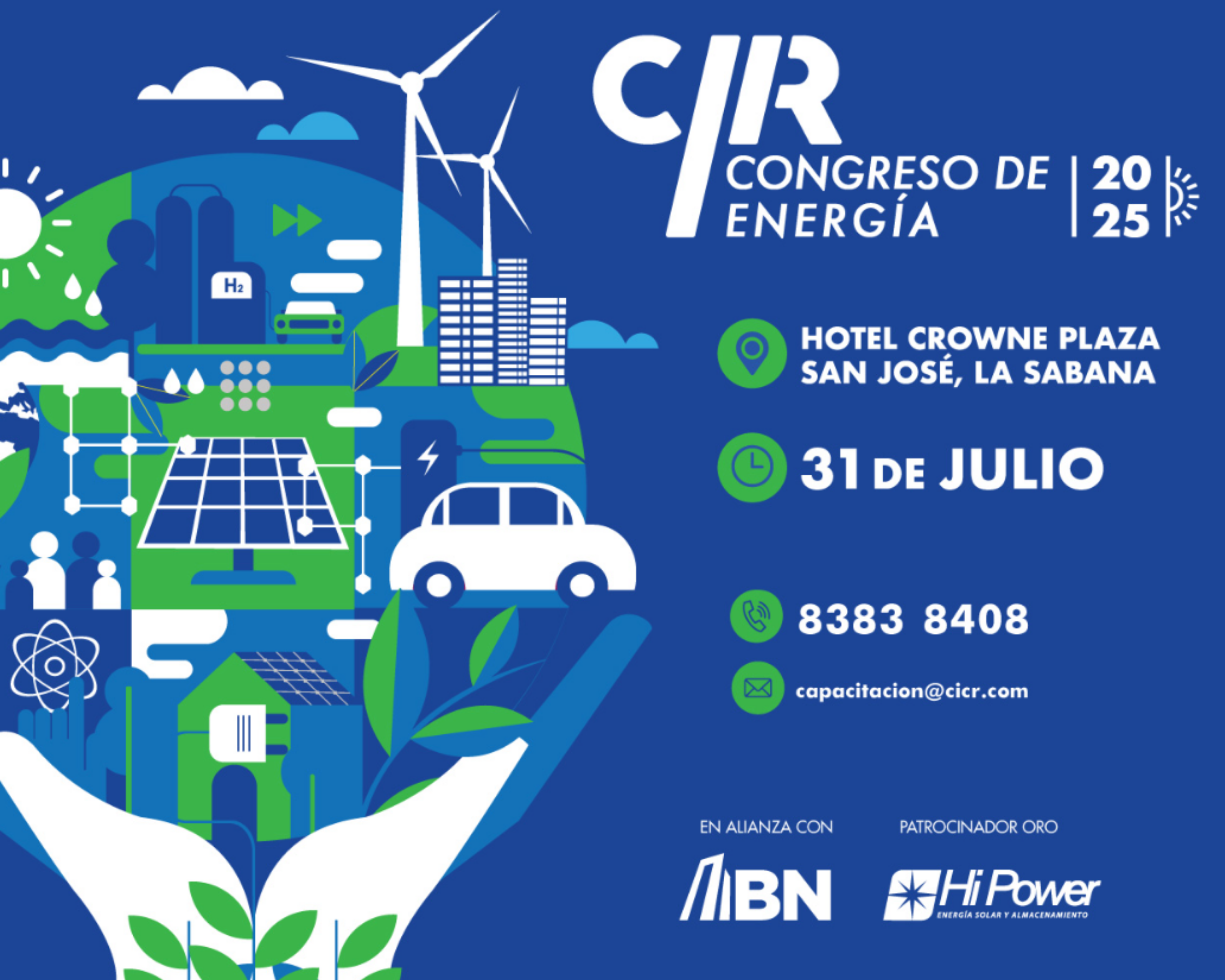 Congreso de Energía 2025, organizado por la Cámara de Industrias de Costa Rica